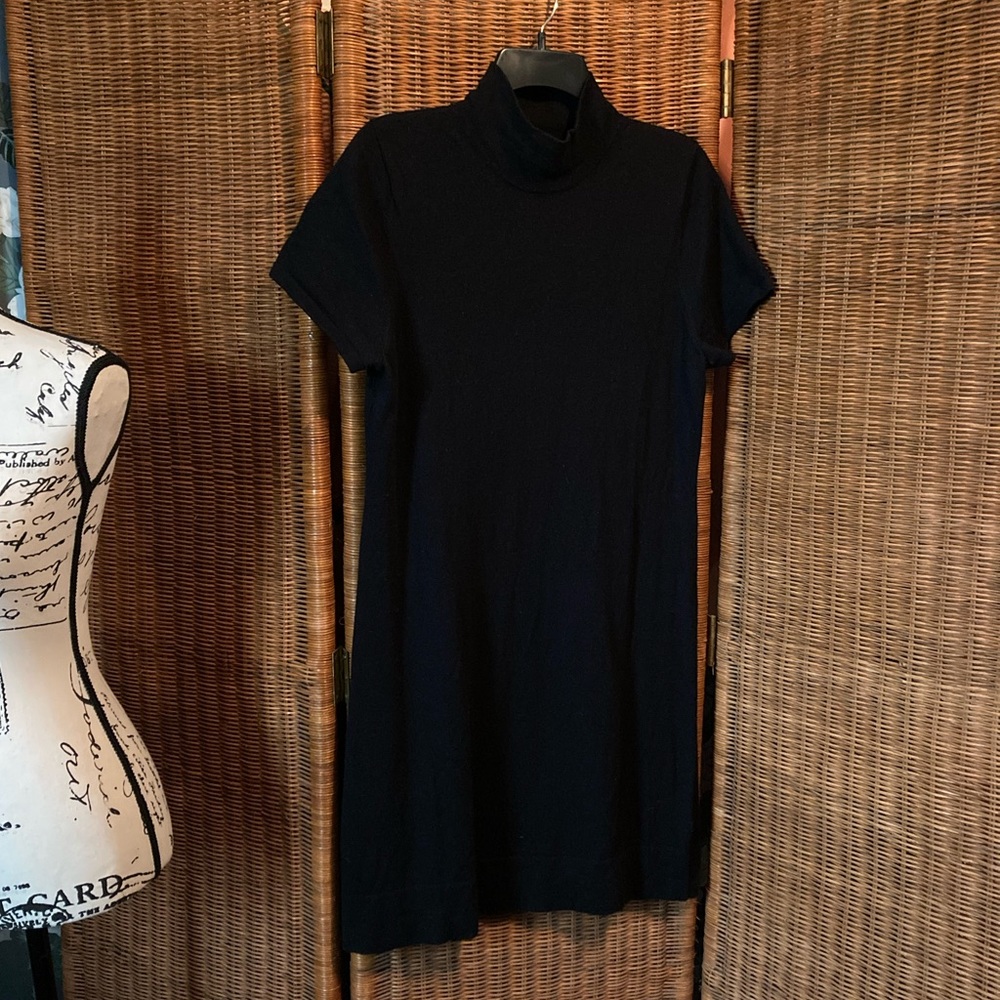 Black Wool Sweater Dress by Banana Republic